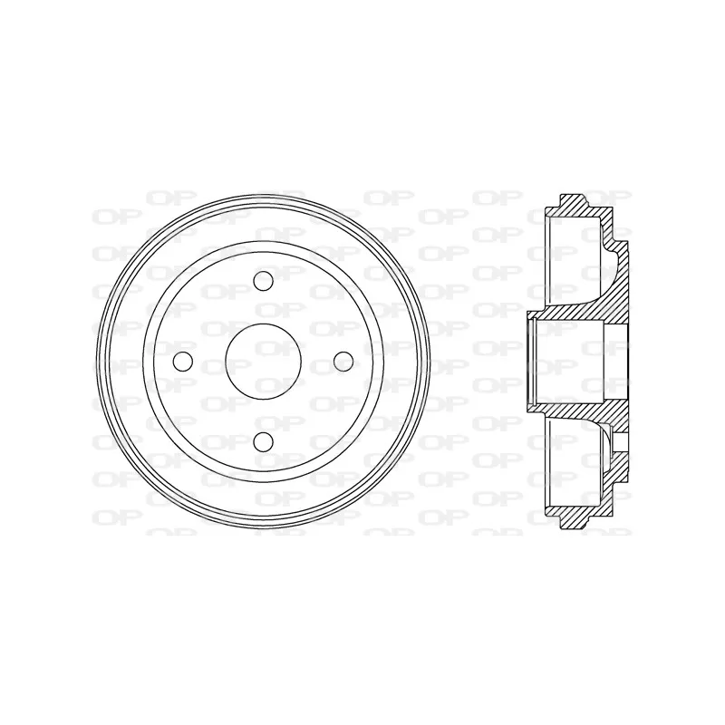 Tambour de frein OPEN PARTS BAD9062.30