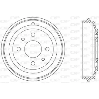 Tambour de frein OPEN PARTS BAD9064.10