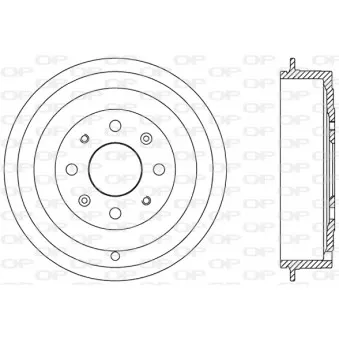 Tambour de frein OPEN PARTS BAD9065.10