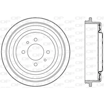 Tambour de frein OPEN PARTS BAD9067.20