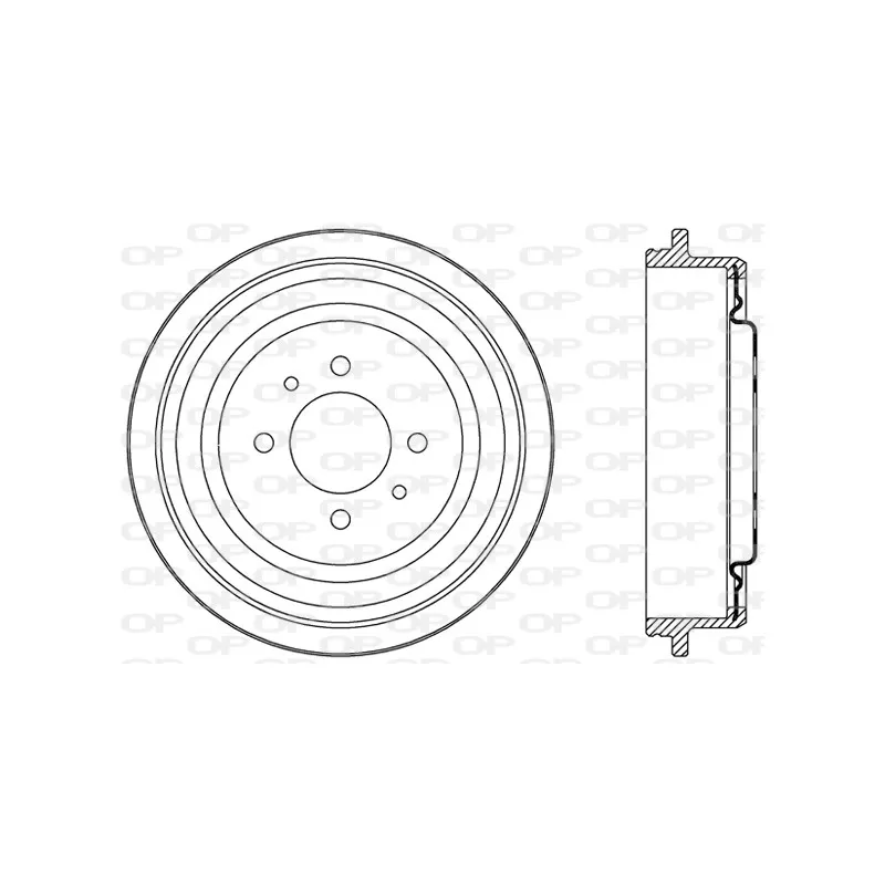 Tambour de frein OPEN PARTS BAD9067.20