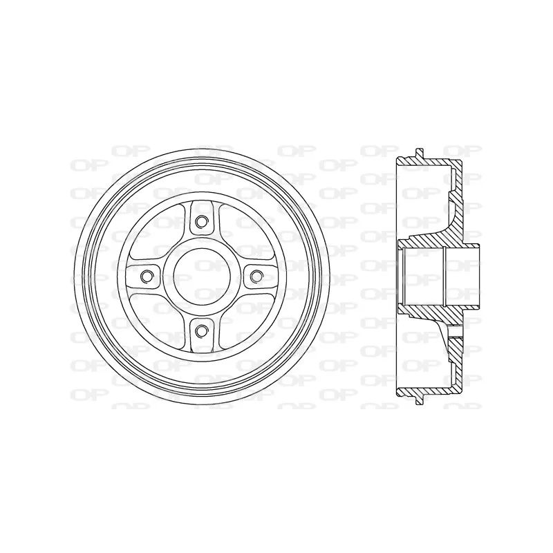 Tambour de frein OPEN PARTS BAD9068.30