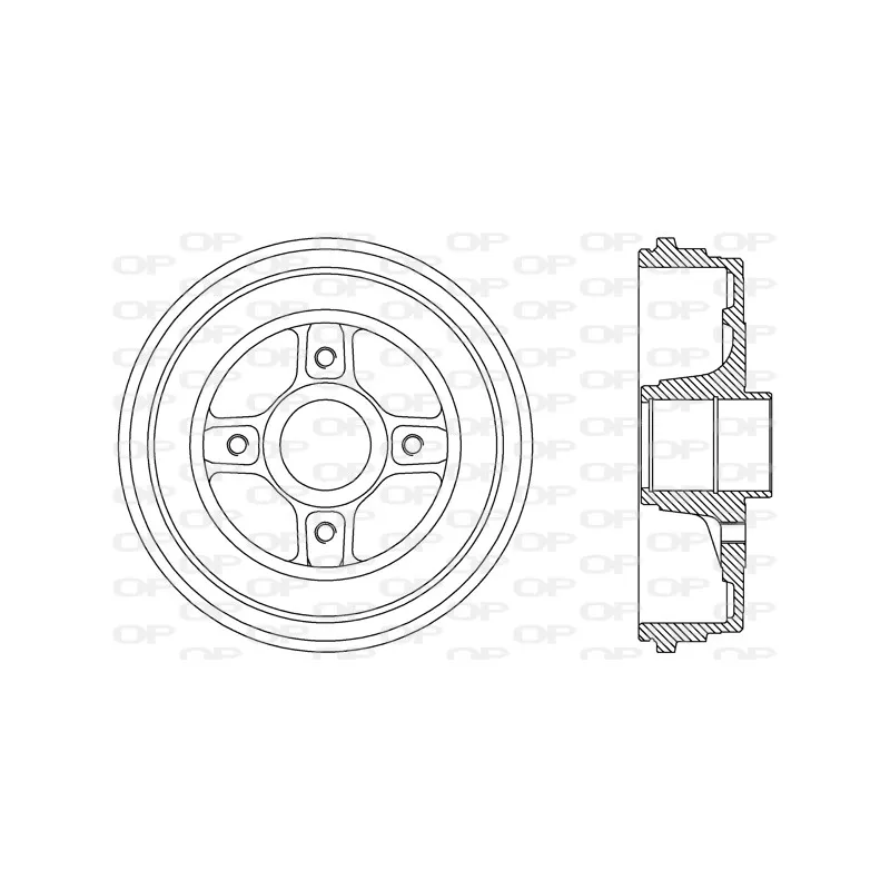 Tambour de frein OPEN PARTS BAD9069.30