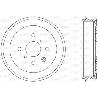 Tambour de frein OPEN PARTS BAD9071.10