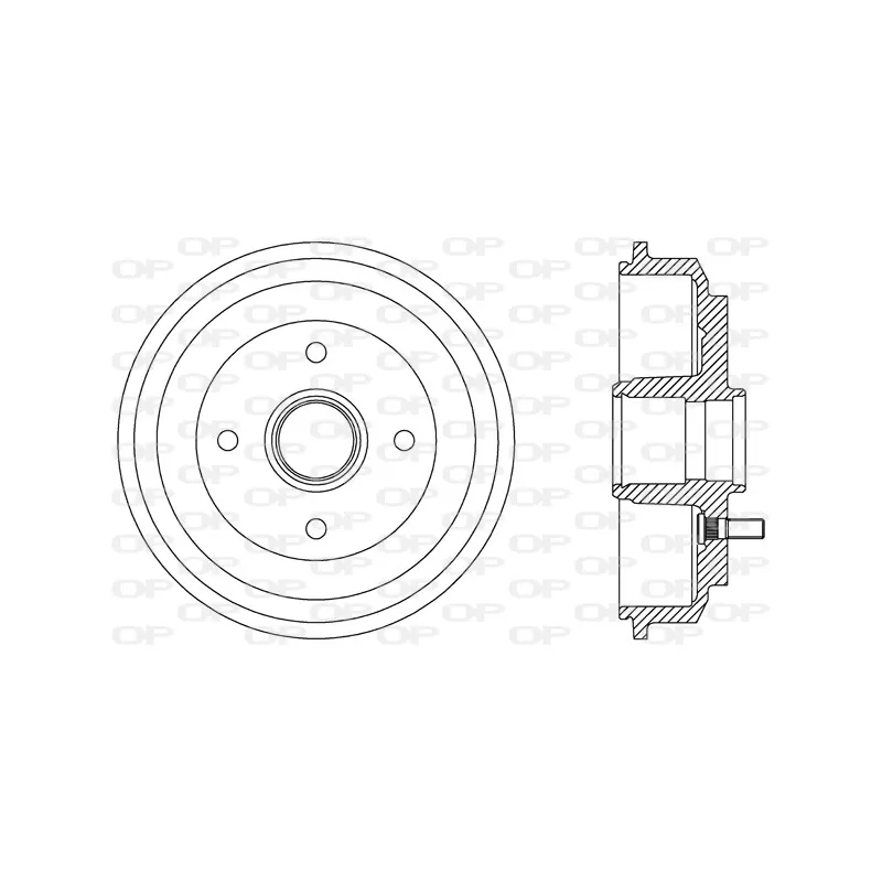 Tambour de frein OPEN PARTS BAD9072.30