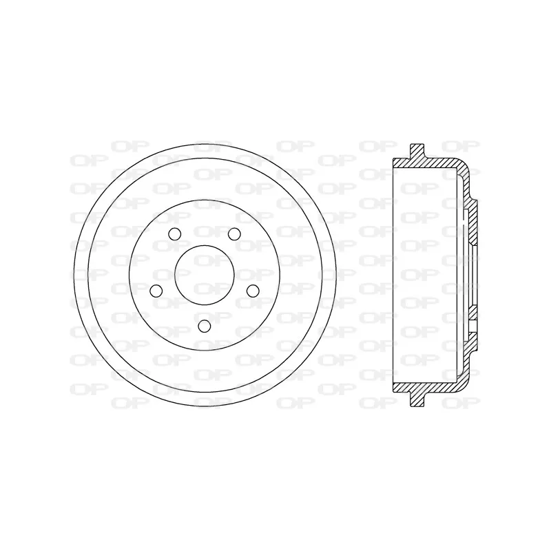 Tambour de frein OPEN PARTS BAD9073.10