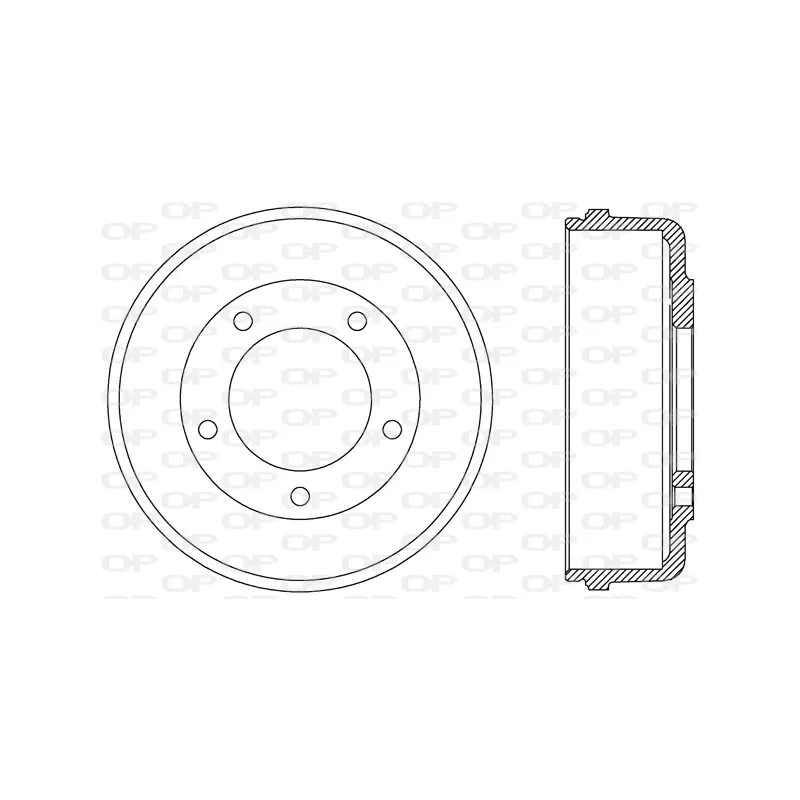 Tambour de frein OPEN PARTS BAD9074.10
