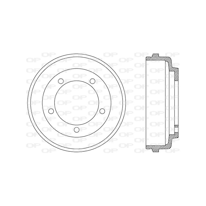 Tambour de frein OPEN PARTS BAD9075.10