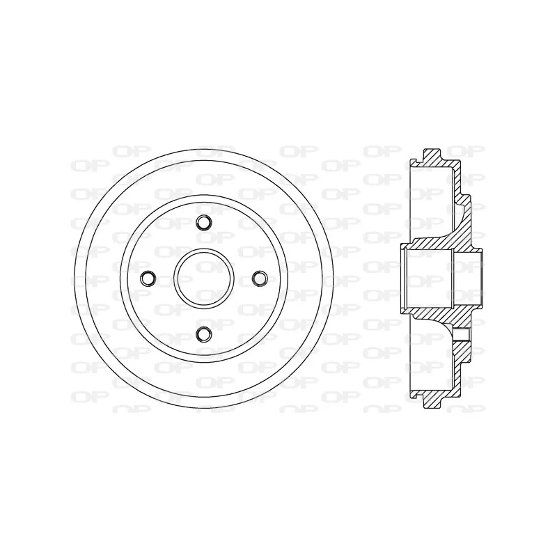Tambour de frein OPEN PARTS BAD9076.30