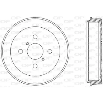 Tambour de frein OPEN PARTS BAD9077.10
