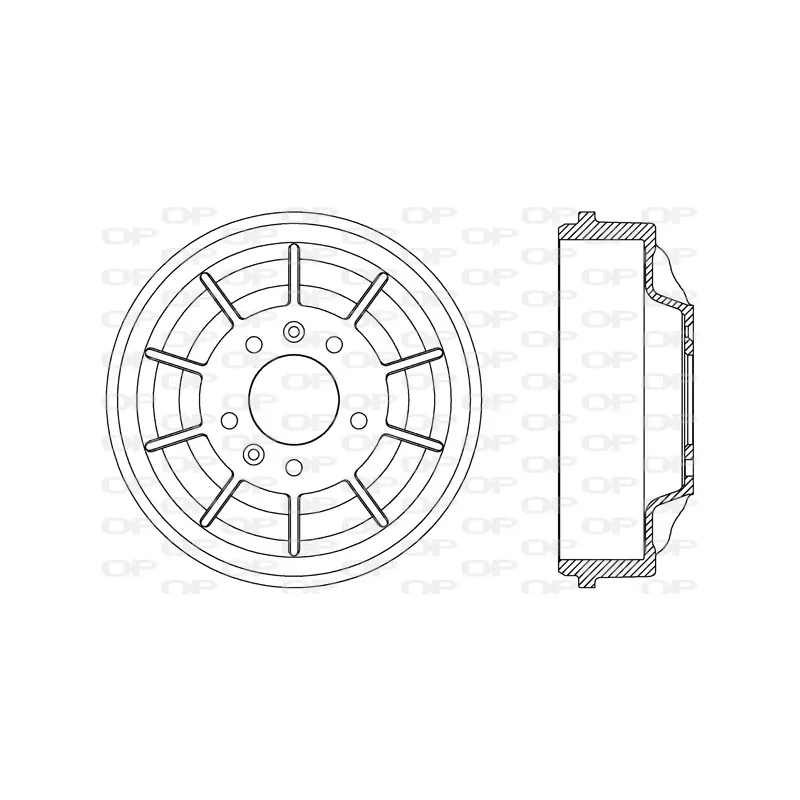 Tambour de frein OPEN PARTS BAD9079.10
