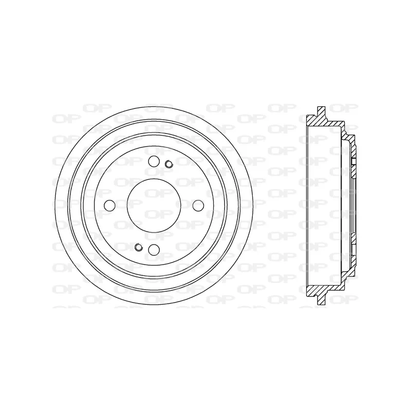 Tambour de frein OPEN PARTS BAD9080.10