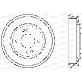 Tambour de frein OPEN PARTS BAD9082.10
