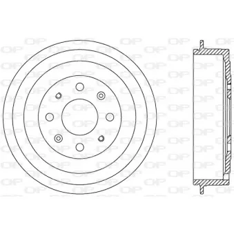 Tambour de frein OPEN PARTS BAD9083.10