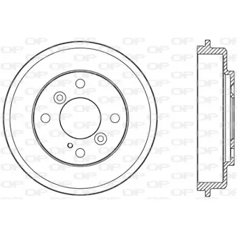 Tambour de frein OPEN PARTS BAD9084.10