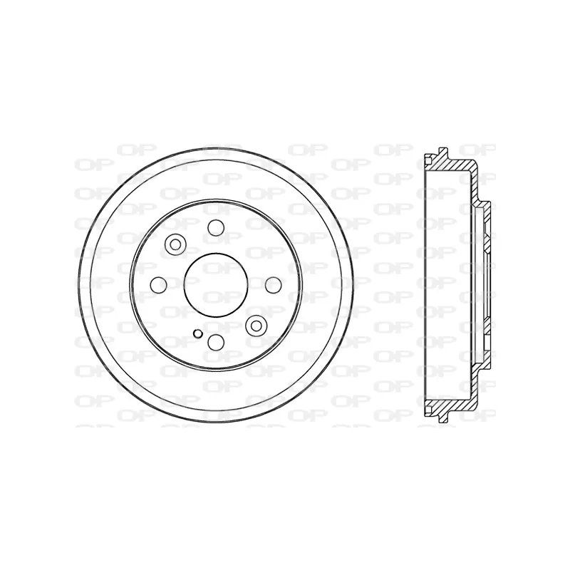Tambour de frein OPEN PARTS BAD9085.10