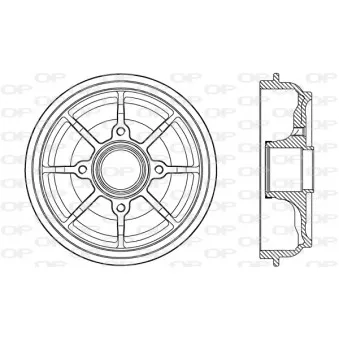 Tambour de frein OPEN PARTS BAD9086.30