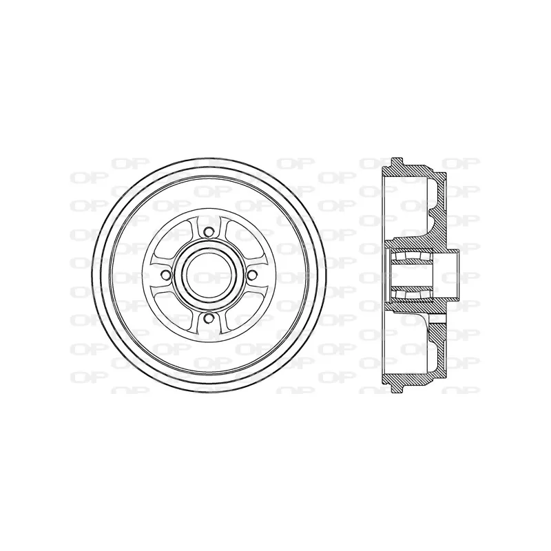 Tambour de frein OPEN PARTS BAD9087.31