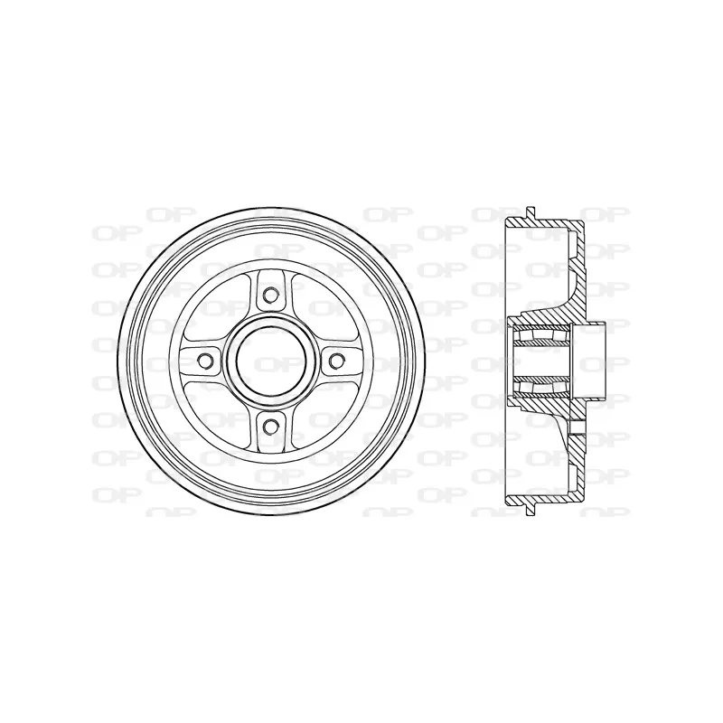 Tambour de frein OPEN PARTS BAD9088.31