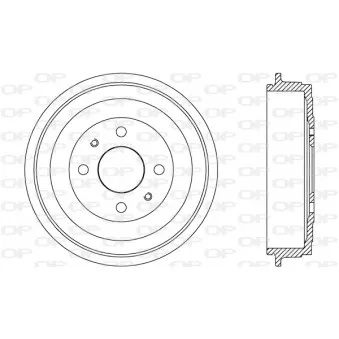 Tambour de frein OPEN PARTS BAD9089.10