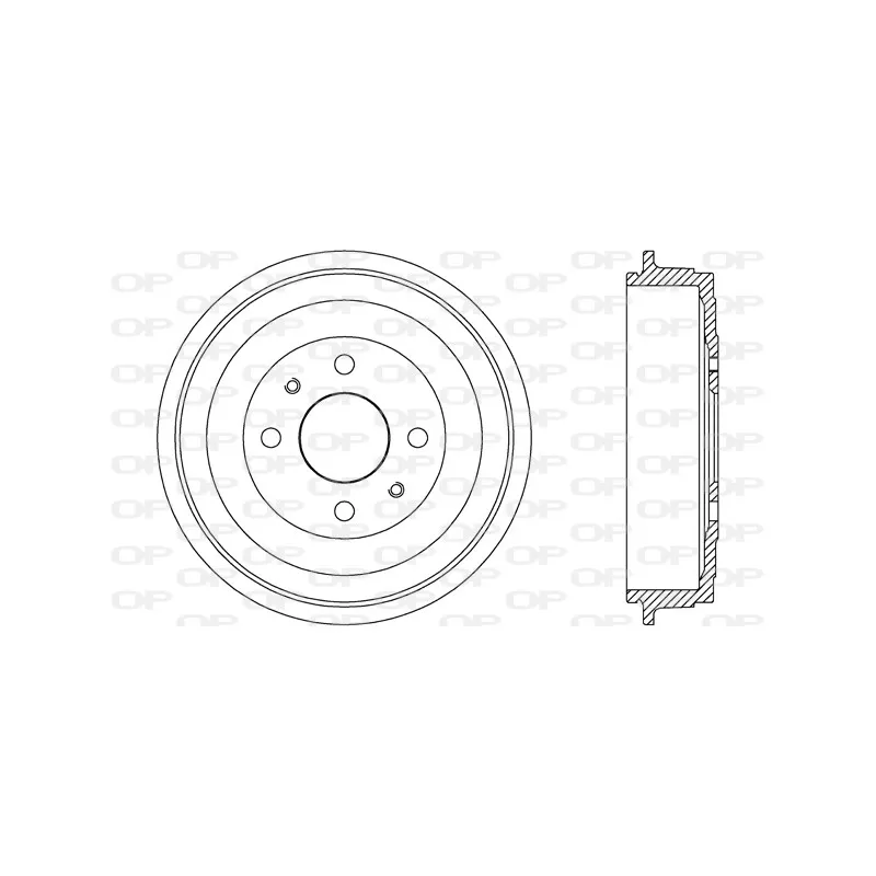 Tambour de frein OPEN PARTS BAD9089.10