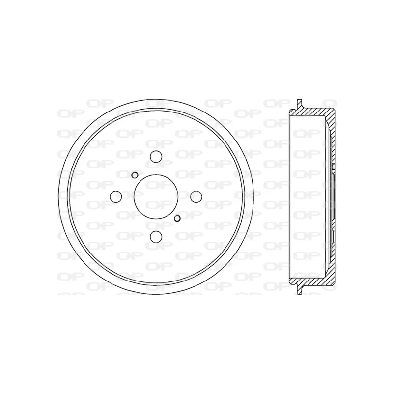 Tambour de frein OPEN PARTS BAD9090.10