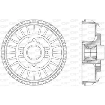 Tambour de frein OPEN PARTS BAD9091.31