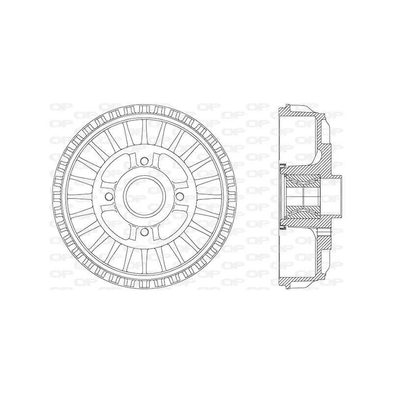 Tambour de frein OPEN PARTS BAD9091.31