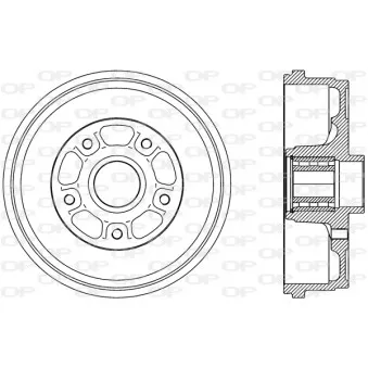 Tambour de frein OPEN PARTS BAD9092.31