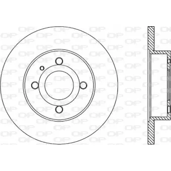 Jeu de 2 disques de frein avant OPEN PARTS BDA1013.10