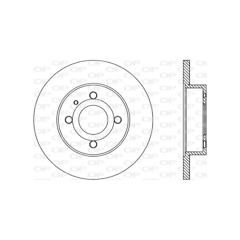 Jeu de 2 disques de frein avant OPEN PARTS BDA1013.10