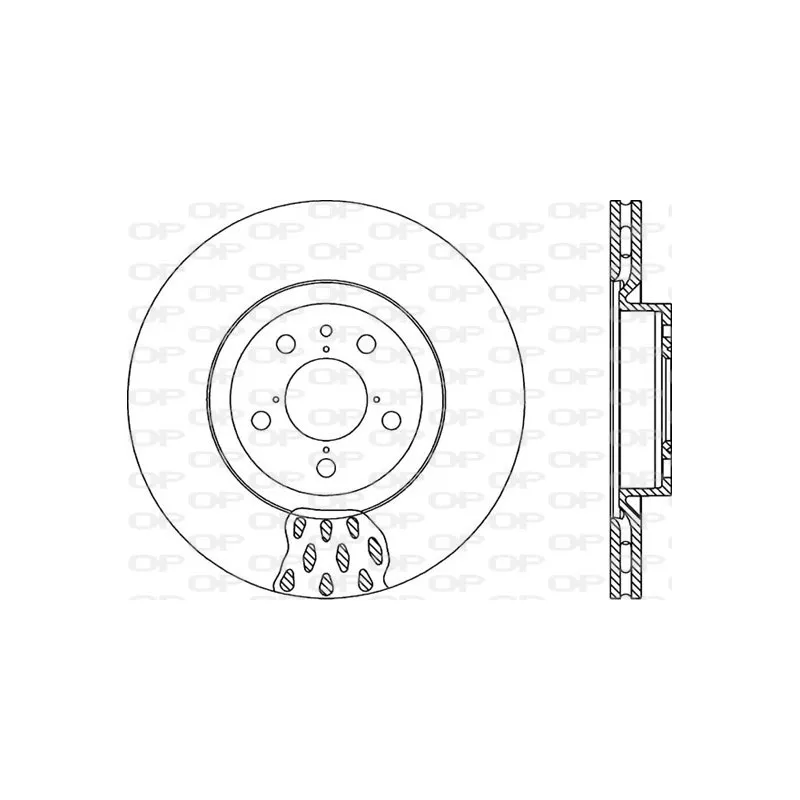 Jeu de 2 disques de frein avant OPEN PARTS BDA1015.20