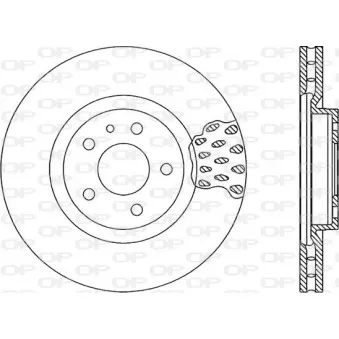 Jeu de 2 disques de frein avant OPEN PARTS BDA1017.20