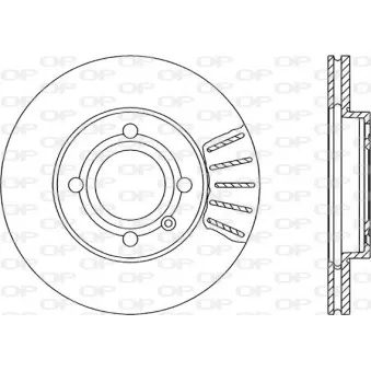 Jeu de 2 disques de frein avant OPEN PARTS BDA1027.20