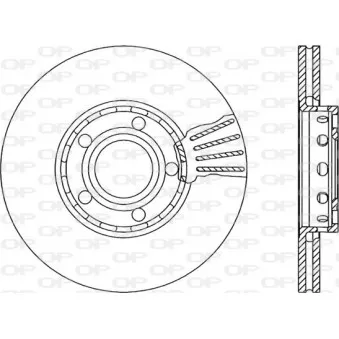 Jeu de 2 disques de frein avant OPEN PARTS BDA1039.20