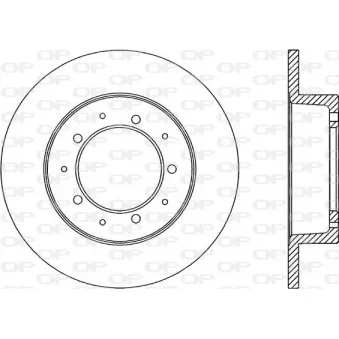 Jeu de 2 disques de frein arrière OPEN PARTS BDA1061.10