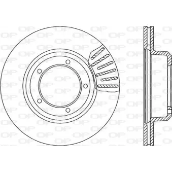 Jeu de 2 disques de frein avant OPEN PARTS BDA1064.20