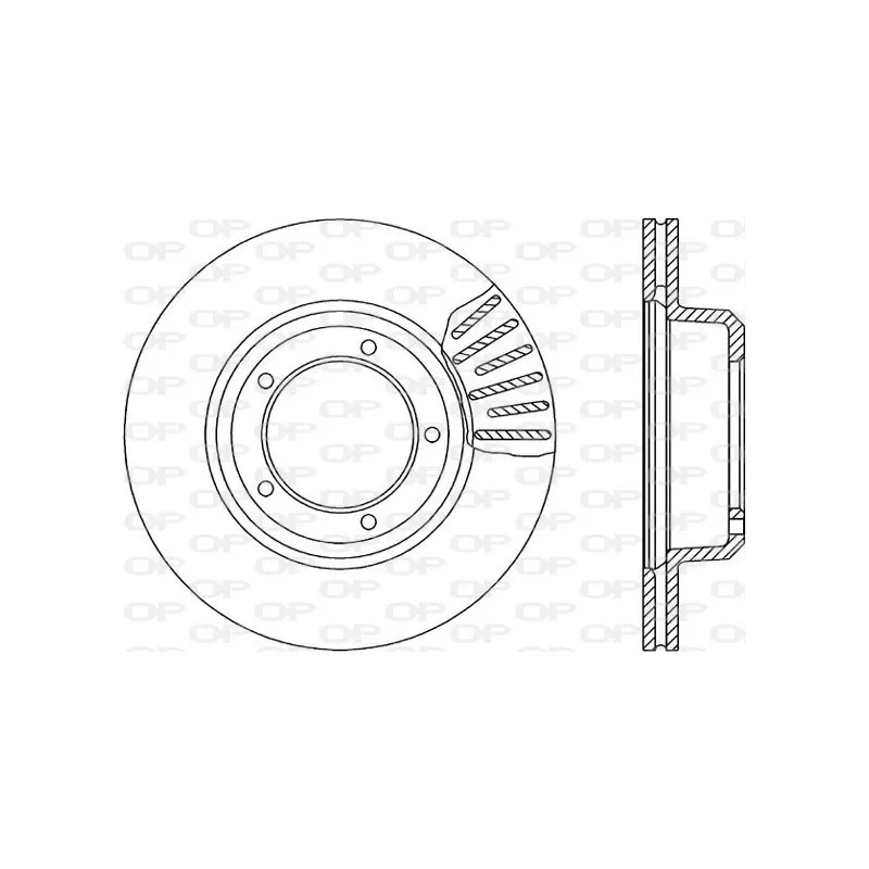 Jeu de 2 disques de frein avant OPEN PARTS BDA1064.20