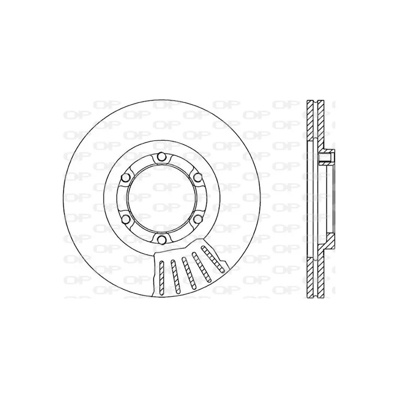 Jeu de 2 disques de frein avant OPEN PARTS BDA1067.20