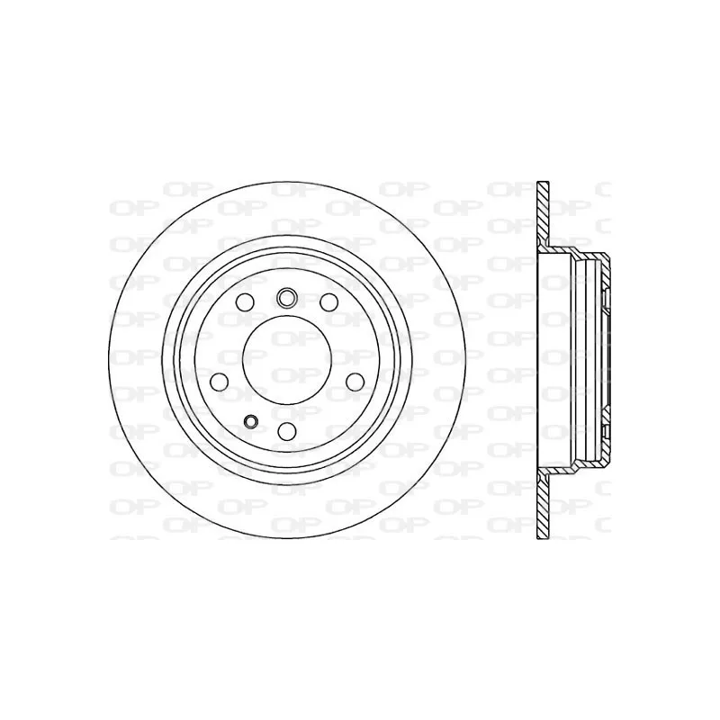 Jeu de 2 disques de frein arrière OPEN PARTS BDA1086.10