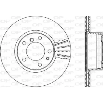 Jeu de 2 disques de frein avant OPEN PARTS