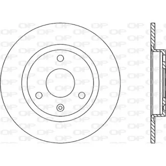 Jeu de 2 disques de frein avant OPEN PARTS BDA1105.10