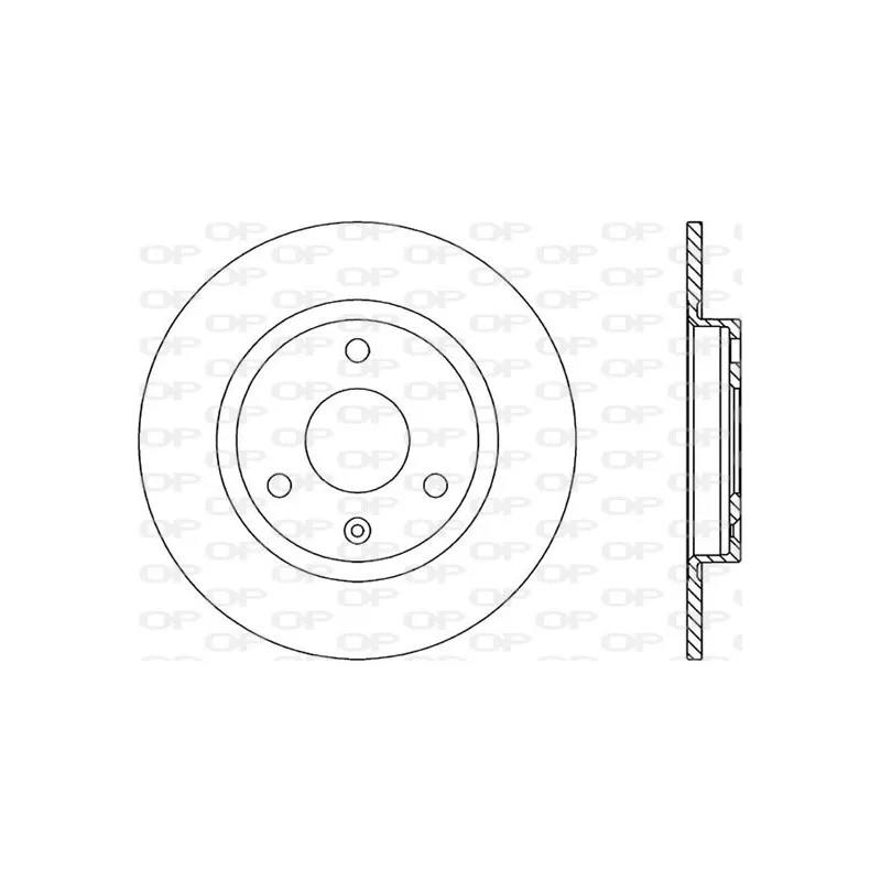 Jeu de 2 disques de frein avant OPEN PARTS BDA1105.10