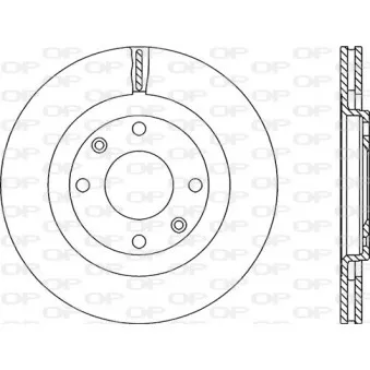 Jeu de 2 disques de frein avant OPEN PARTS BDA1106.20