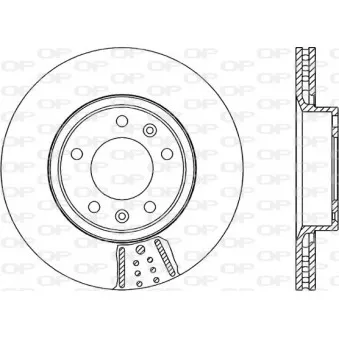 Jeu de 2 disques de frein avant OPEN PARTS BDA1109.20