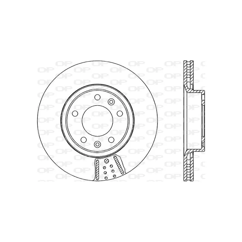 Jeu de 2 disques de frein avant OPEN PARTS BDA1109.20