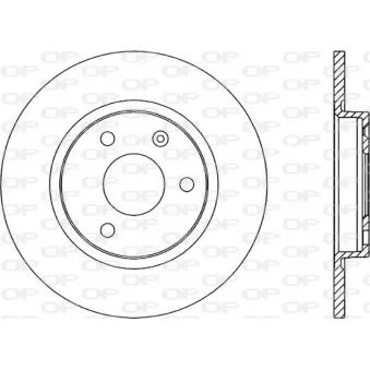 Jeu de 2 disques de frein avant OPEN PARTS BDA1111.10