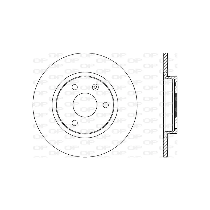 Jeu de 2 disques de frein avant OPEN PARTS BDA1111.10