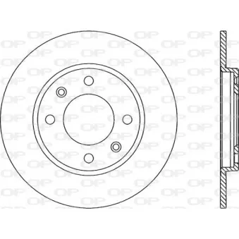 Jeu de 2 disques de frein arrière OPEN PARTS BDA1115.10