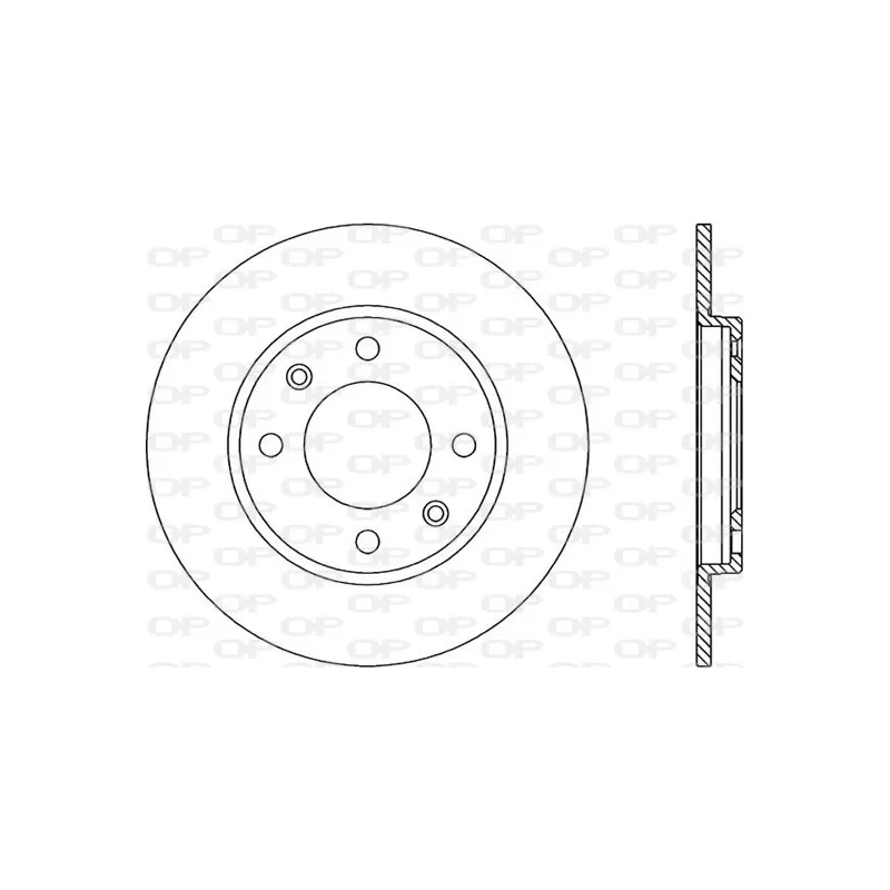 Jeu de 2 disques de frein arrière OPEN PARTS BDA1115.10